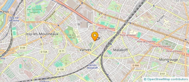 localisation de l'entreprise CONSULTATION PSYCHOLOGIQUE DE PARIS à VANVES