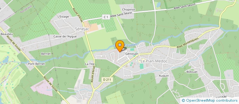 localisation de l'entreprise CONSULTATION VINS ET SPIRITUEUX C.V.S à LE PIAN-MEDOC