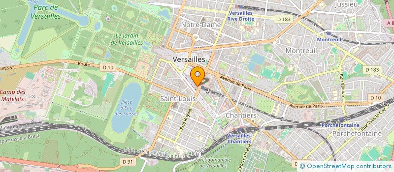 localisation de l'entreprise CONSULTECH INTERNATIONAL à VERSAILLES