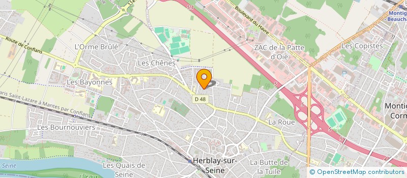 localisation de l'entreprise CONSULTEK  HERBLAY-SUR-SEINE