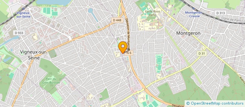 localisation de l'entreprise CONSULTELEC à MONTGERON
