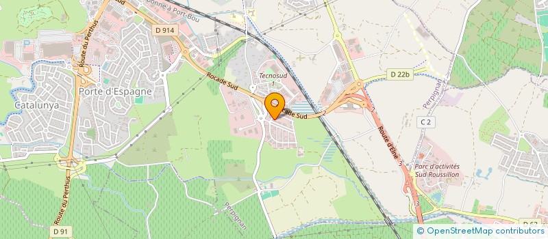 localisation de l'entreprise CONSULTIL  PERPIGNAN