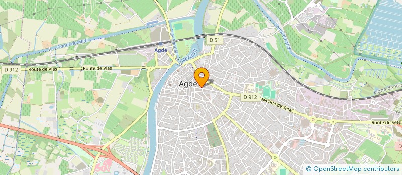localisation de l'entreprise CONSULTING AUDIT PRAT & ASSOCIES à AGDE