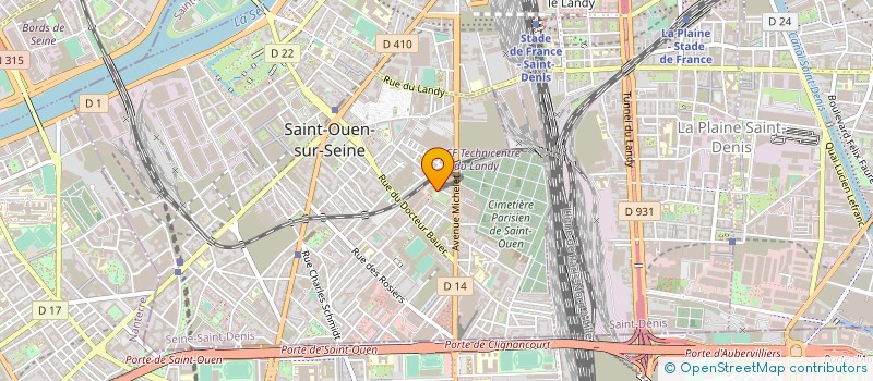 localisation de l'entreprise CONSULTING BTP à SAINT-OUEN-SUR-SEINE