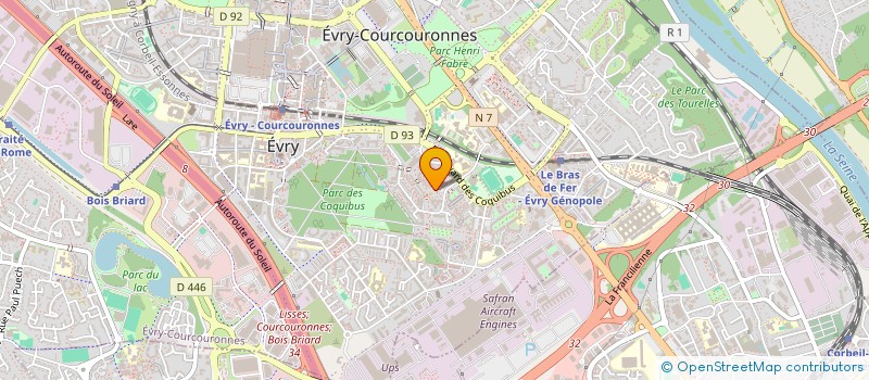 localisation de l'entreprise CONSULTING CENTER à EVRY-COURCOURONNES