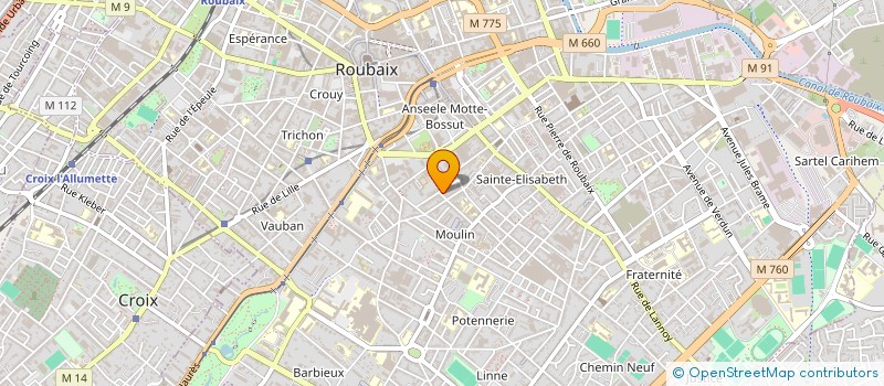 localisation de l'entreprise CONSULTING EVENEMENT à ROUBAIX