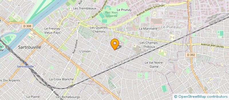 localisation de l'entreprise CONSULTING HOME CONCEPT  SARTROUVILLE