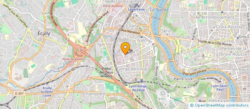 localisation de l'entreprise CONSULTING INGENIERIE GEOTECHNIQUE  LYON