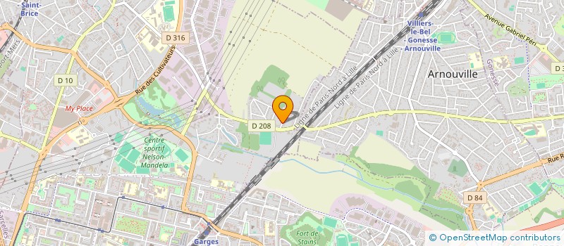 localisation de l'entreprise CONSULTING LOGISTIC FERNANDES  SARCELLES