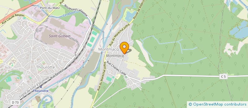 localisation de l'entreprise CONSULTING S.G.  MONTMACQ