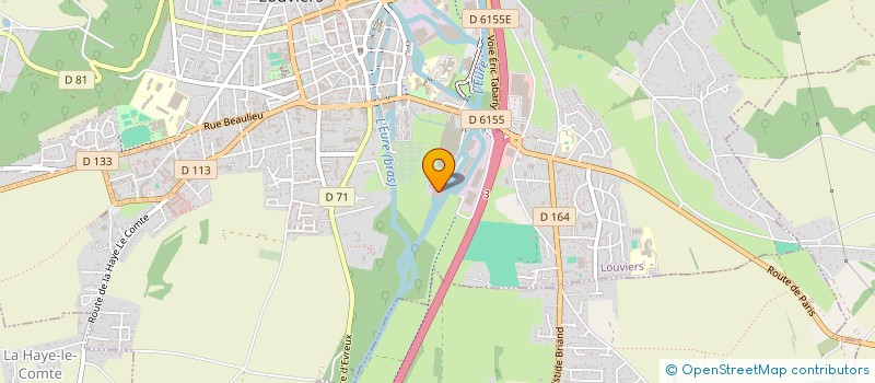 localisation de l'entreprise CONSULTYS OUEST à LOUVIERS