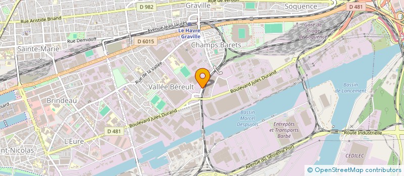 localisation de l'entreprise CONT&AIR à LE HAVRE
