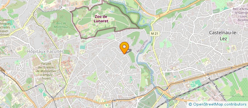 localisation de l'entreprise CONT@CT à MONTPELLIER