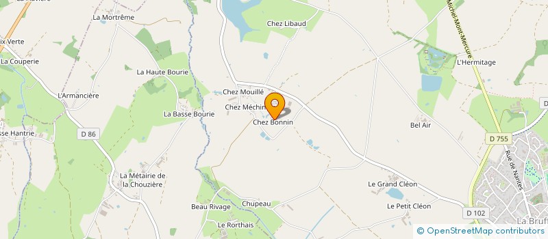 localisation de l'entreprise CONTA QUATTRO  LA BRUFFIERE