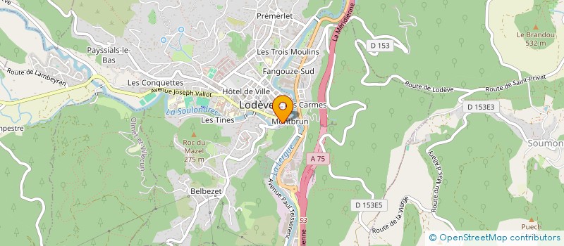 localisation de l'entreprise CONTACT à LODEVE