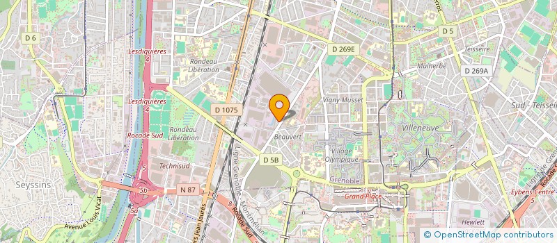 localisation de l'entreprise CONTACT à GRENOBLE