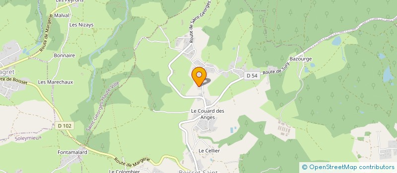 localisation de l'entreprise CONTACT  BOISSET-SAINT-PRIEST