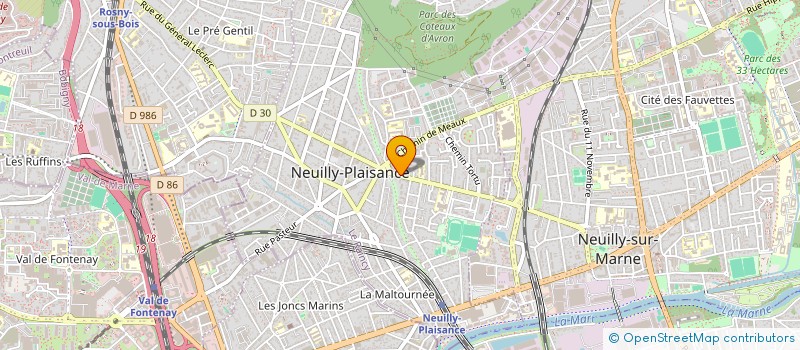 localisation de l'entreprise CONTACT 93 SARL à NEUILLY-PLAISANCE