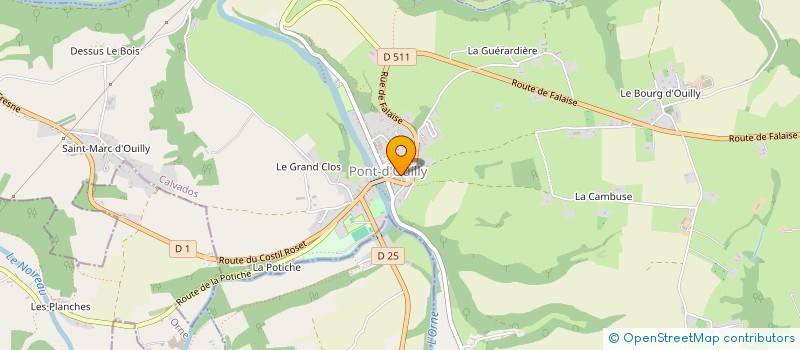 localisation de l'entreprise CONTACT  PONT-D'OUILLY