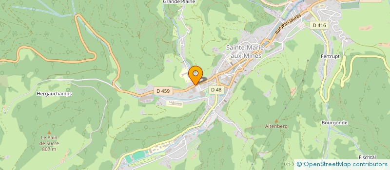 localisation de l'entreprise CONTACT AMBULANCES  SAINTE-MARIE-AUX-MINES