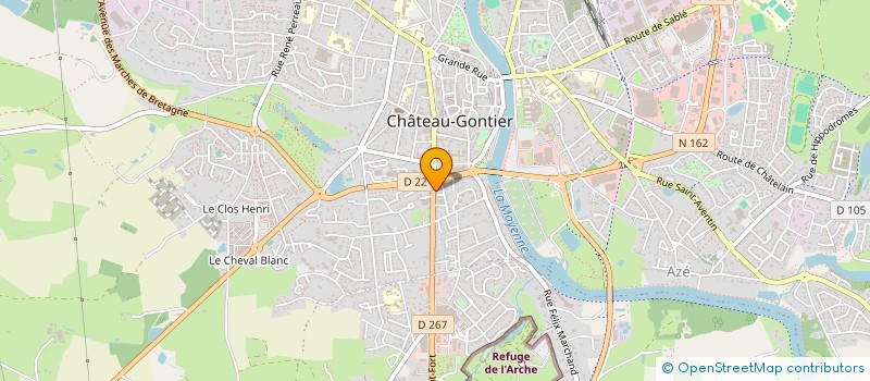 localisation de l'entreprise CONTACT CONDUITE à CHATEAU-GONTIER-SUR-MAYENNE