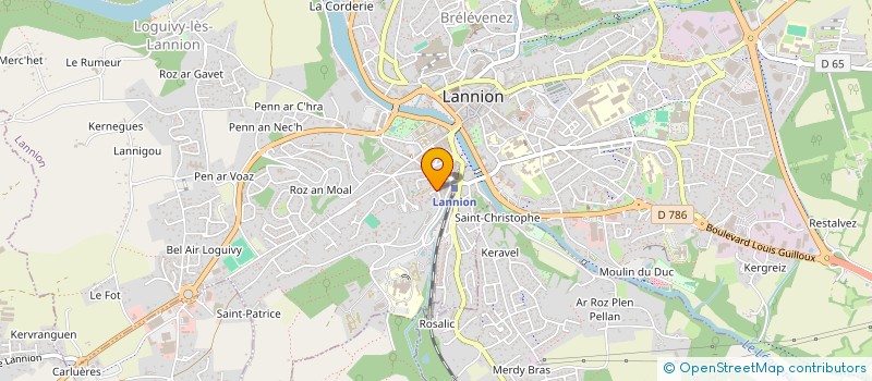 localisation de l'entreprise CONTACT DEFENSE BRETAGNE  PLOUBEZRE