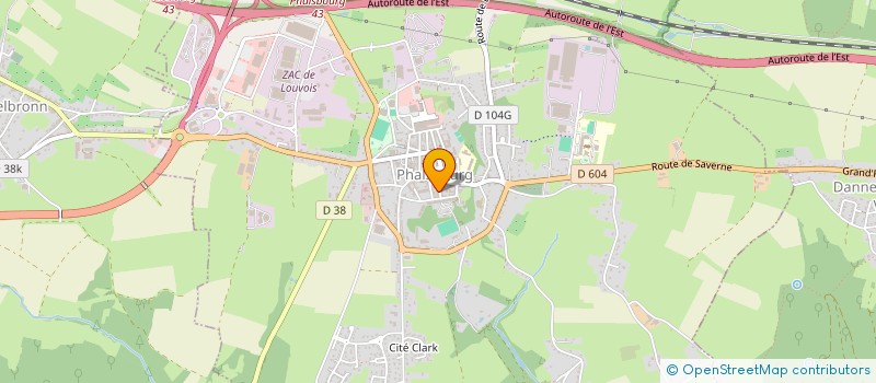 localisation de l'entreprise CONTACT DENTAIRE DIFFUSION  PHALSBOURG