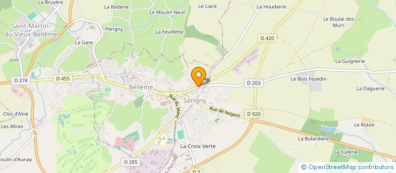 localisation de l'entreprise CONTACT DIRECT à BELLEME