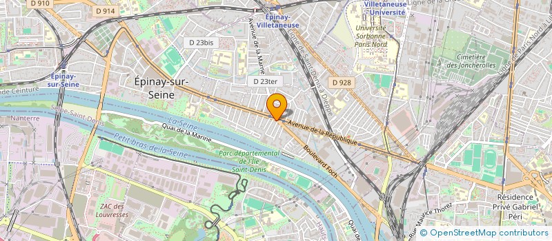 localisation de l'entreprise CONTACT EPINAY  EPINAY-SUR-SEINE