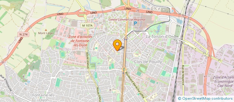 localisation de l'entreprise CONTACT ET NERJIE  DIJON