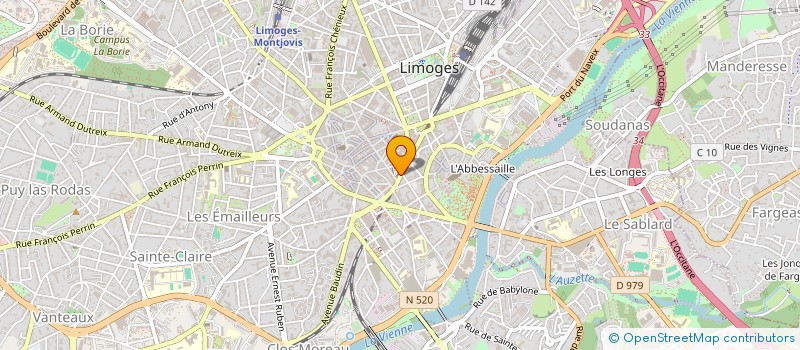 localisation de l'entreprise CONTACT IMMO à LIMOGES