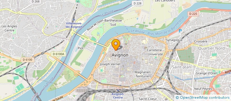 localisation de l'entreprise CONTACT IMMOBILIER GESTION à AVIGNON