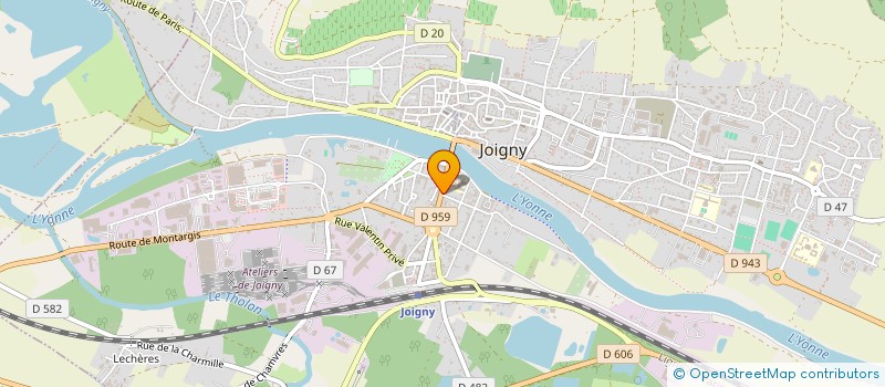 localisation de l'entreprise CONTACT IMMOBILIER MB à JOIGNY