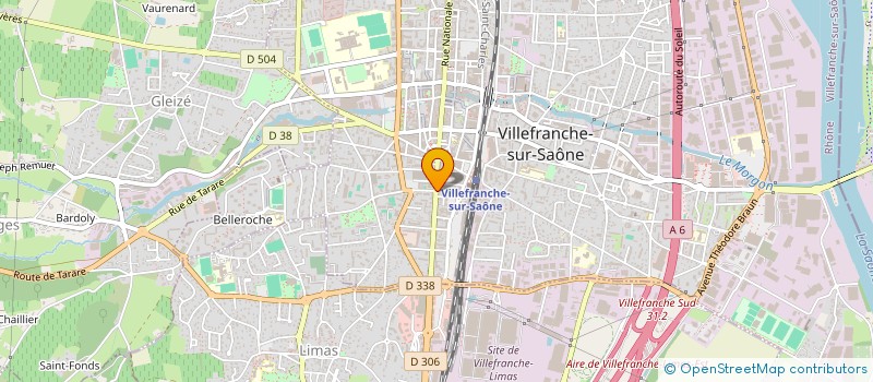 localisation de l'entreprise CONTACT MOBILE EURL  VILLEFRANCHE-SUR-SAONE