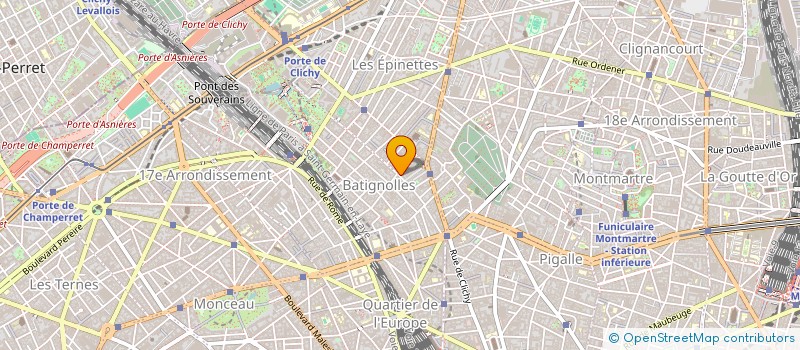 localisation de l'entreprise CONTACT NOIR & BLANC à PARIS