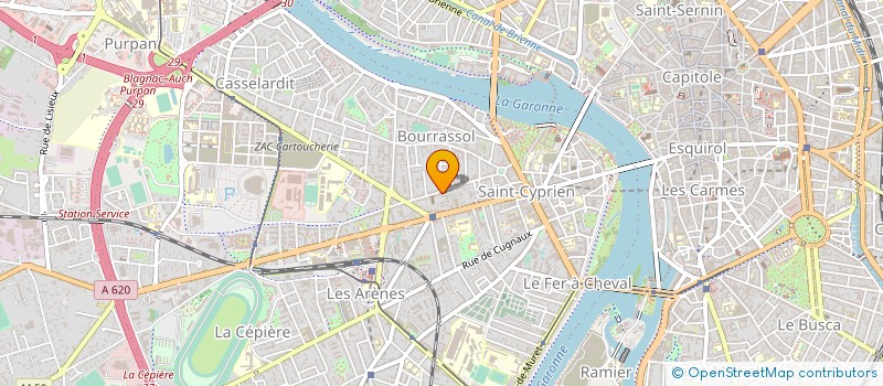 localisation de l'entreprise CONTACT OPTIQUE à TOULOUSE