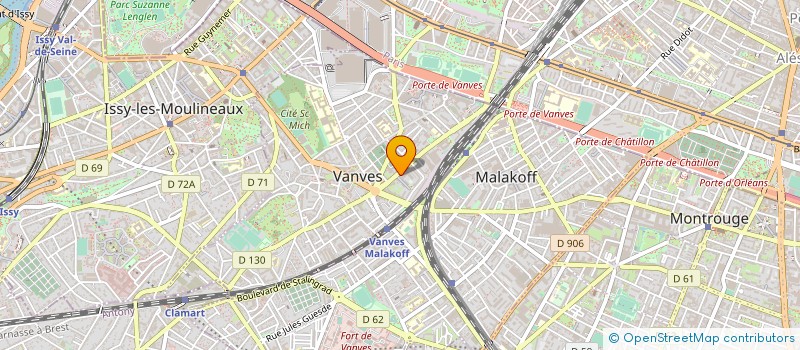 localisation de l'entreprise CONTACT PLUS à VANVES