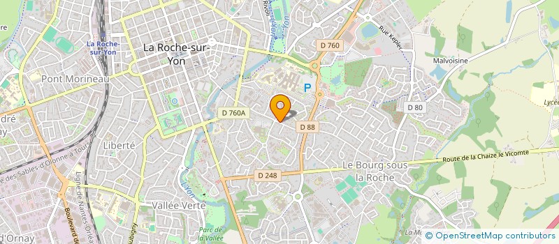 localisation de l'entreprise CONTACT PLUS à LA ROCHE-SUR-YON
