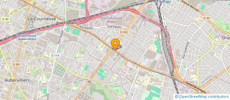 localisation de l'entreprise CONTACT SPECTACLE à LA COURNEUVE