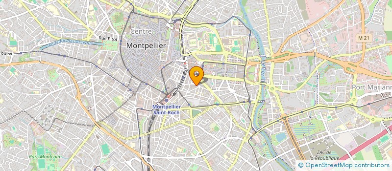 localisation de l'entreprise CONTACT SUD IMMOBILIER à MONTPELLIER