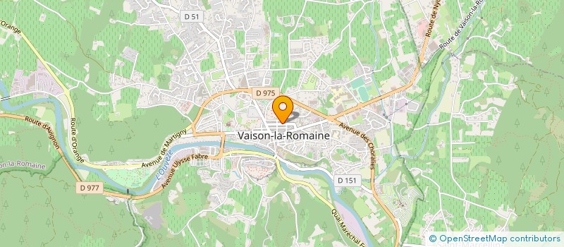 localisation de l'entreprise CONTACT TRANSACTIONS IMMOBILIERES à VAISON-LA-ROMAINE