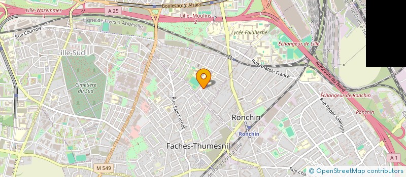 localisation de l'entreprise CONTACT TRAVAUX à LILLE