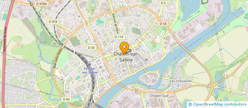 localisation de l'entreprise CONTACTS à CHALON-SUR-SAONE