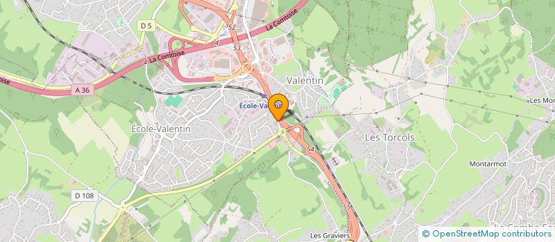 localisation de l'entreprise CONTACTS AUTOMOBILES à ECOLE-VALENTIN