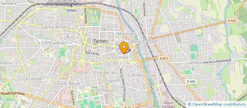 localisation de l'entreprise CONTACTS JA  TARBES