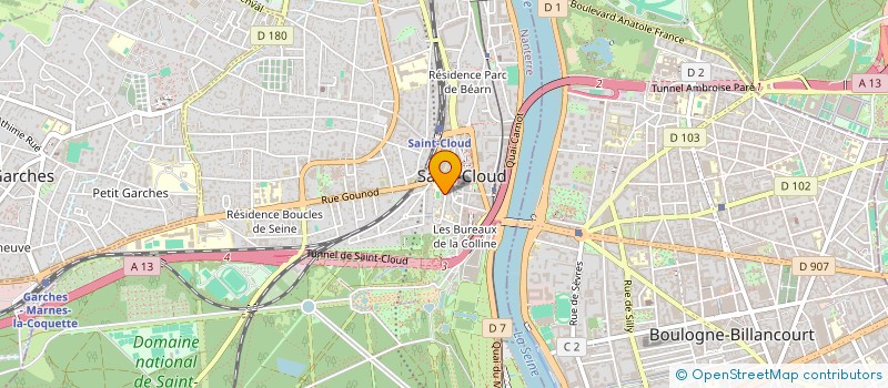 localisation de l'entreprise CONTACTS SYSTEMES à SAINT-CLOUD