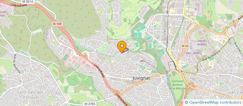 localisation de l'entreprise CONTAIN'HAIR  JUVIGNAC