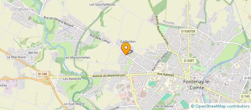 localisation de l'entreprise CONTAIN'UP à FONTENAY-LE-COMTE