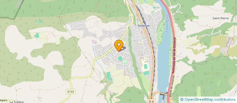 localisation de l'entreprise CONTAIRBOX 04 à SISTERON