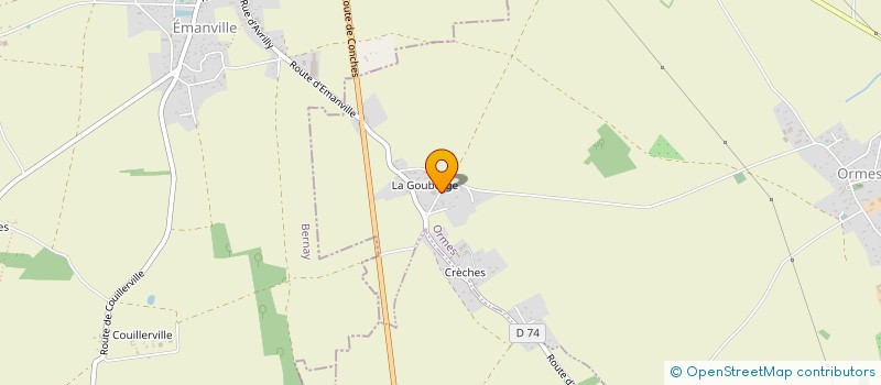 localisation de l'entreprise CONTAL RESTAURATION à ORMES